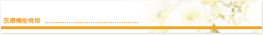 医療機能情報
