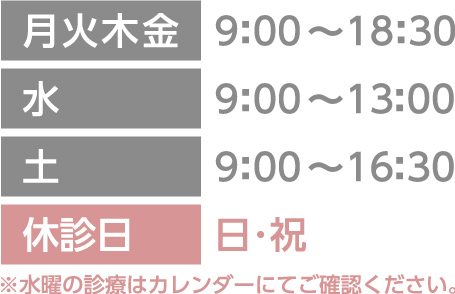 診療時間表